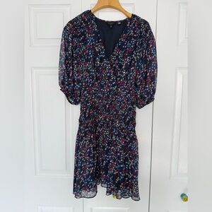 Ted Baker Navy Floral Mini Dress